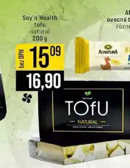 Jip Soy'n'Health tofu natural nabídka