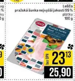 Jip Le&Co pražská šunka nejvyšší jakosti 95% platky nabídka