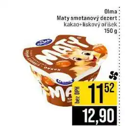 Jip Olma Maty smetanový dezert kakao+liskový oříšek 150 g nabídka