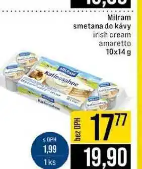 Jip Milram smetana do kávy irish cream amaretto nabídka