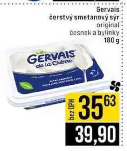 Jip Gervais čerstvý smetanový sýr original česnek a bylinky nabídka
