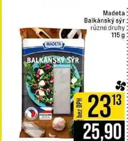Jip Madeta Balkánský sýr různé druhy nabídka