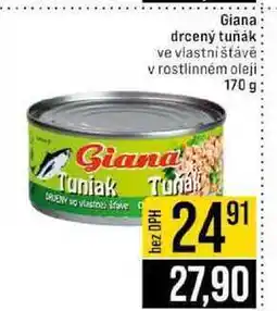 Jip Giana drcený tuňák ve vlastní šťávě v rostlinném oleji nabídka