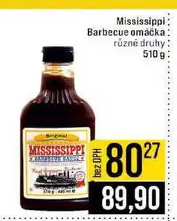 Jip Mississippi Barbecue omáčka různé druhy nabídka