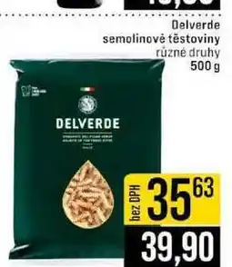Jip Delverde semolinové těstoviny různé druhy nabídka
