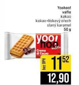Jip Yoohoo! vafle kakao kakao+liskový ořech slaný karamel 50 g nabídka