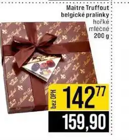Jip Maitre Truffout belgické pralinky hořké mléčně nabídka