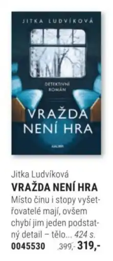 Knižní klub Jitka Ludvíková VRAŽDA NENÍ HRA nabídka