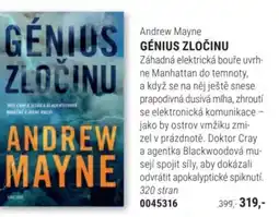 Knižní klub Andrew Mayne GÉNIUS ZLOČINU nabídka