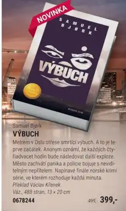 Knižní klub Samuel Bjørk VÝBUCH nabídka