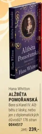 Knižní klub Hana Whitton ALŽBĚTA POMOŘANSKÁ nabídka
