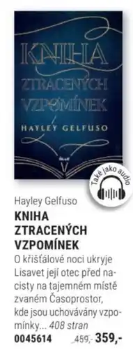 Knižní klub Hayley Gelfuso KNIHA ZTRACENÝCH VZPOMÍNEK nabídka