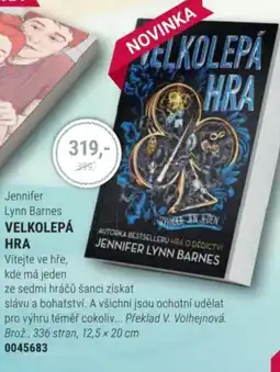 Knižní klub Jennifer Lynn Barnes VELKOLEPÁ HRA nabídka