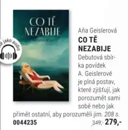 Knižní klub Aňa Geislerová CO TĚ NEZABIJE nabídka