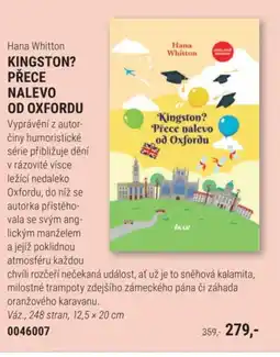 Knižní klub Hana Whitton KINGSTON? PŘECE NALEVO OD OXFORDU nabídka