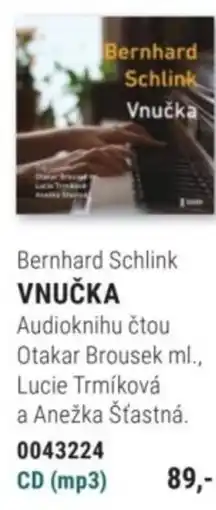 Knižní klub Bernhard Schlink VNUČKA nabídka
