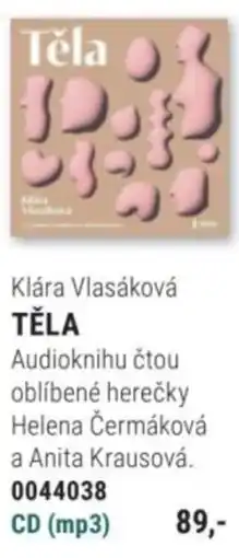 Knižní klub Klára Vlasáková TĚLA nabídka
