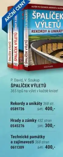 Knižní klub P. David, V. Soukup ŠPALÍČEK VÝLETŮ nabídka