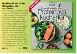 Knižní klub PROTEINOVÁ KUCHAŘKA 100 receptů na jídla plná bílkovin nabídka