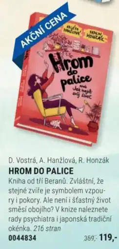 Knižní klub D. Vostrá, A. Hanžlová, R. Honzák HROM DO PALICE nabídka