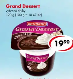 CBA Grand Dessert nabídka
