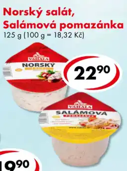 CBA Norský salát, Salámová pomazánka nabídka