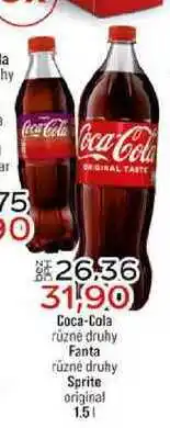 Jip Coca-Cola různé druhy Fanta různé druhy Sprite original nabídka