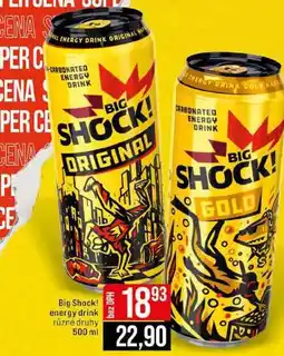 Jip Big Shock! energy drink různé druhy nabídka