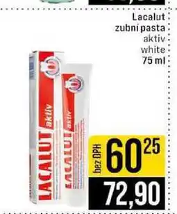 Jip Lacalut zubní pasta aktiv white nabídka