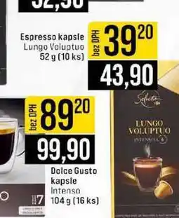 Jip Espresso kapsle Lungo Voluptuo 52 g (10 ks) nabídka