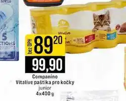 Jip Companino Vitalive paštika pro kočky junior nabídka