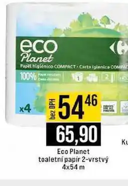 Jip Eco Planet toaletní papír 2-vrstvý 4x54 m nabídka