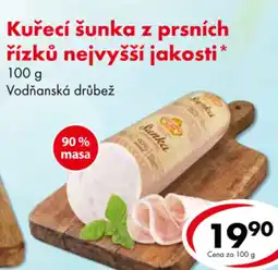 CBA Kuřecí šunka z prsních řízků nejvyšší jakosti nabídka