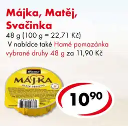 CBA Májka, Matěj, Svačinka nabídka