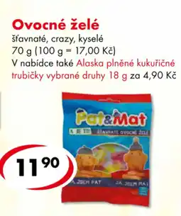 CBA Ovocné želé nabídka