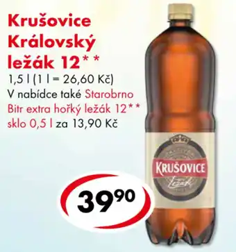 CBA Krušovice Královský ležák 12** nabídka