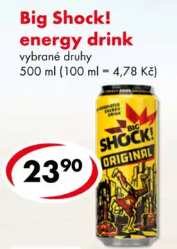 CBA Big Shock! energy drink nabídka
