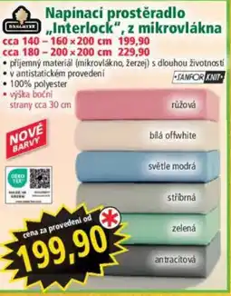 Norma Napínací prostěradlo Interlock", z mikrovlákna nabídka