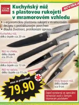 Norma Kuchyňský nůž s plastovou rukojetí v mramorovém vzhledu nabídka
