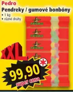 Norma Pedro Pendreky / gumové bonbóny nabídka