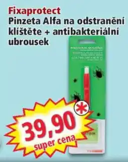 Norma Fixaprotect Pinzeta Alfa na odstranění klíštěte + antibakteriální ubrousek nabídka