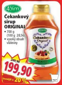 Norma Čekankový sirup Original nabídka