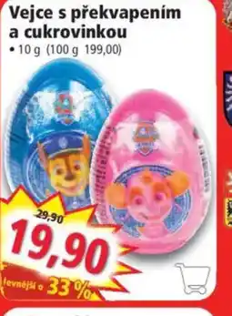Norma Vejce s překvapením a cukrovinkou nabídka