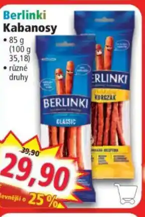 Norma Berlinki Kabanosy nabídka