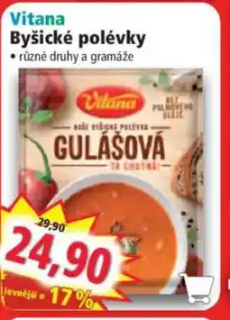 Norma Vitana Byšické polévky nabídka
