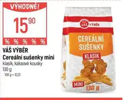 Globus VÁŠ VÝBĚR Cereální sušenky mini nabídka