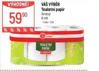Globus VÁŠ VÝBĚR Toaletní papír nabídka