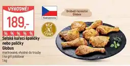 Globus Selské kuřecí špalíčky nebo paličky Globus nabídka