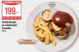 Globus Hovězí burger se steakovými hranolky nabídka