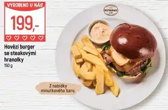 Globus Hovězí burger se steakovými hranolky nabídka